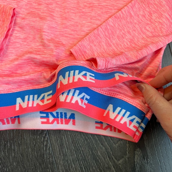 Nike Performance Dry Fit Neon Pink Logo Top - Picture 4 of 6
